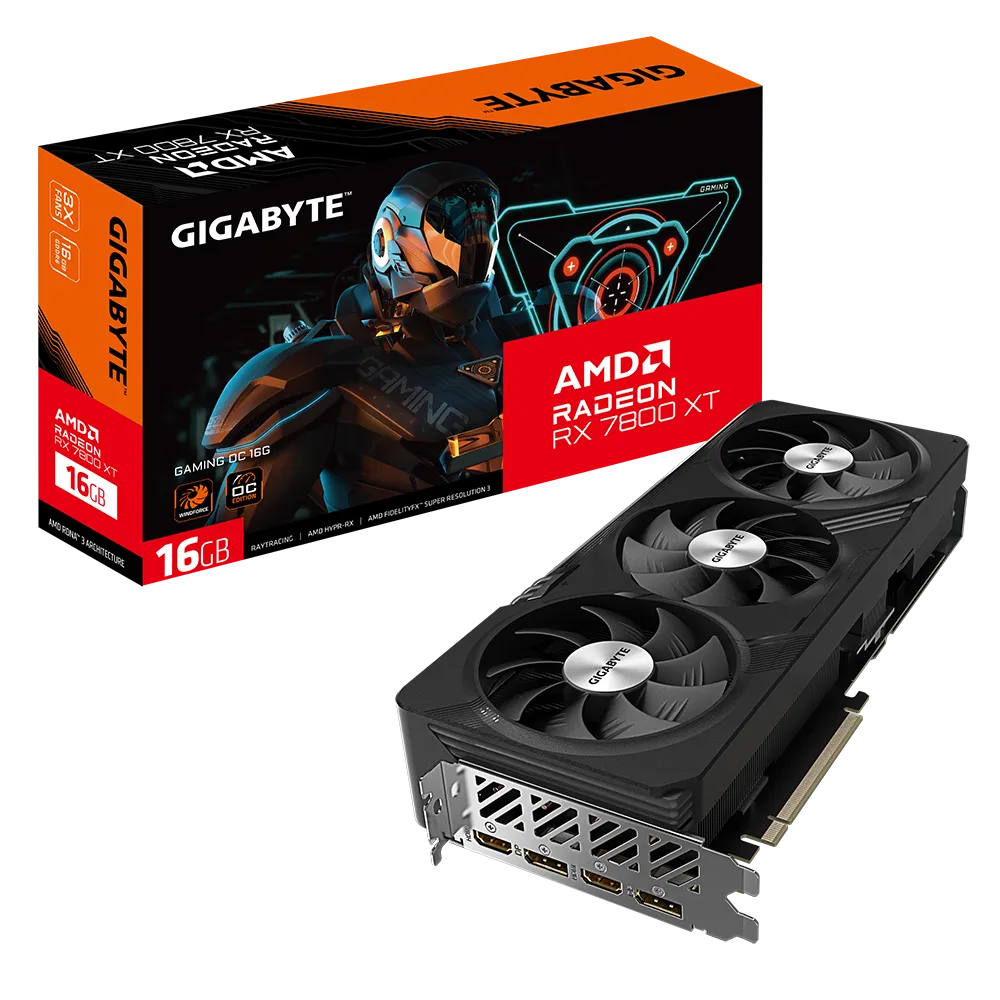 GIGABYTE RX 7800 XT OC 16GB GDDR6 AMD Radeon- Graphics Card GIGABYTE RX 7800 XT OC 16GB GDDR6 AMD Radeon- Graphics Card